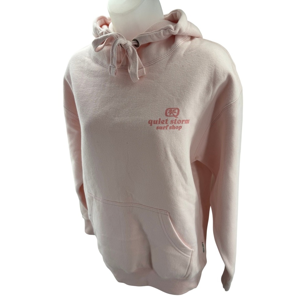Quiet Storm Surf Shop Ocean City Pink Sunburst Graphic Hoodie Small Womens NEW